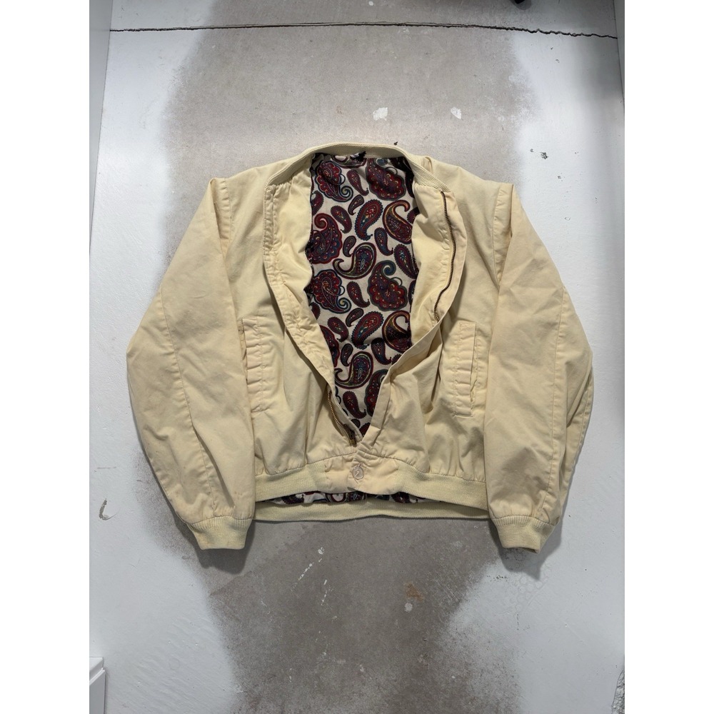 vintage 60s niagara outerwear paisley lined jacket lightweight mens M